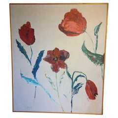 Margaret Milliken Monumental Painting "Untitled (Tulips)" c. 1967