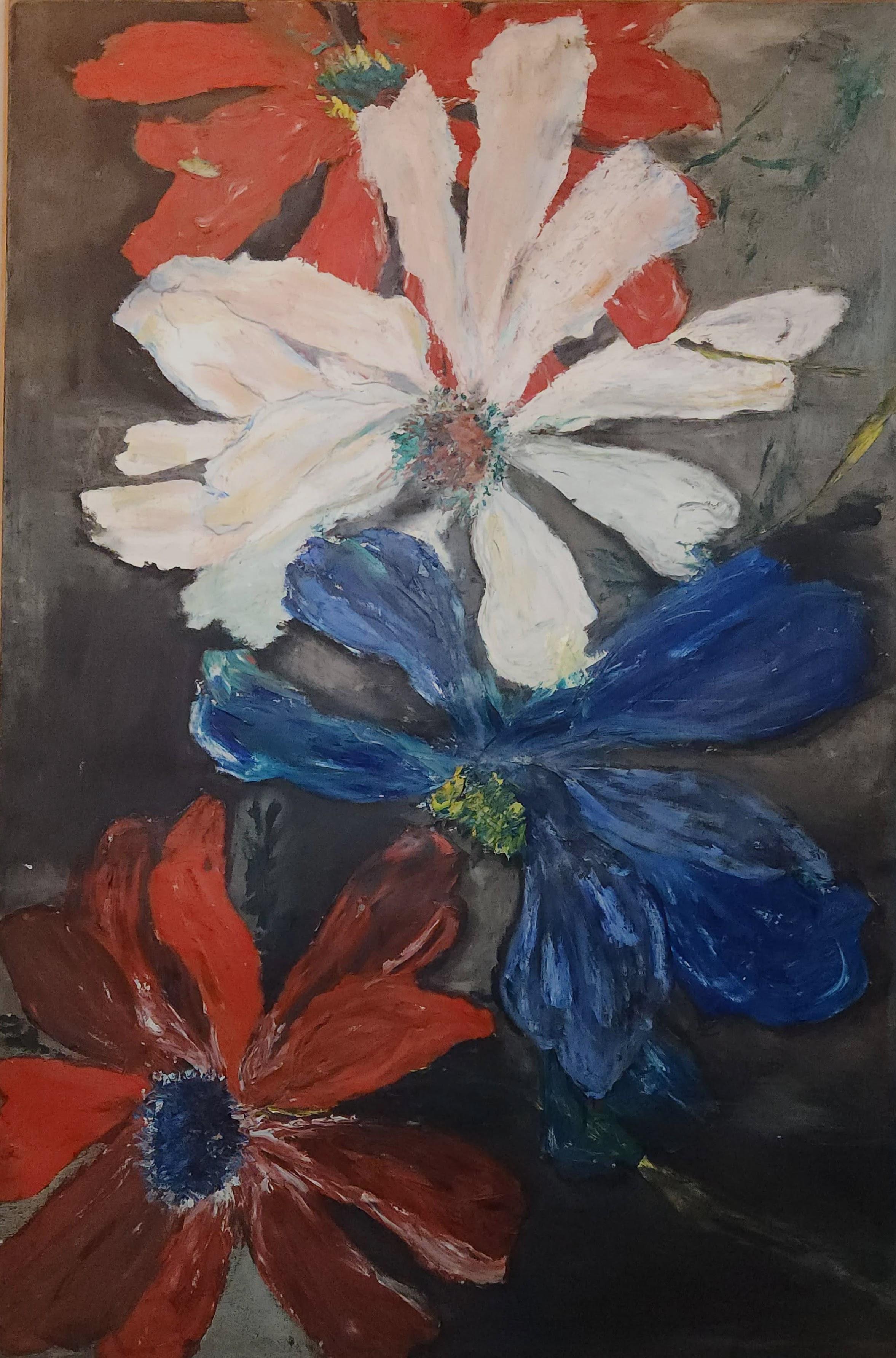 "Untitled" (Cosmos) Acrylic on Canvas 84" x 54" c. 1966