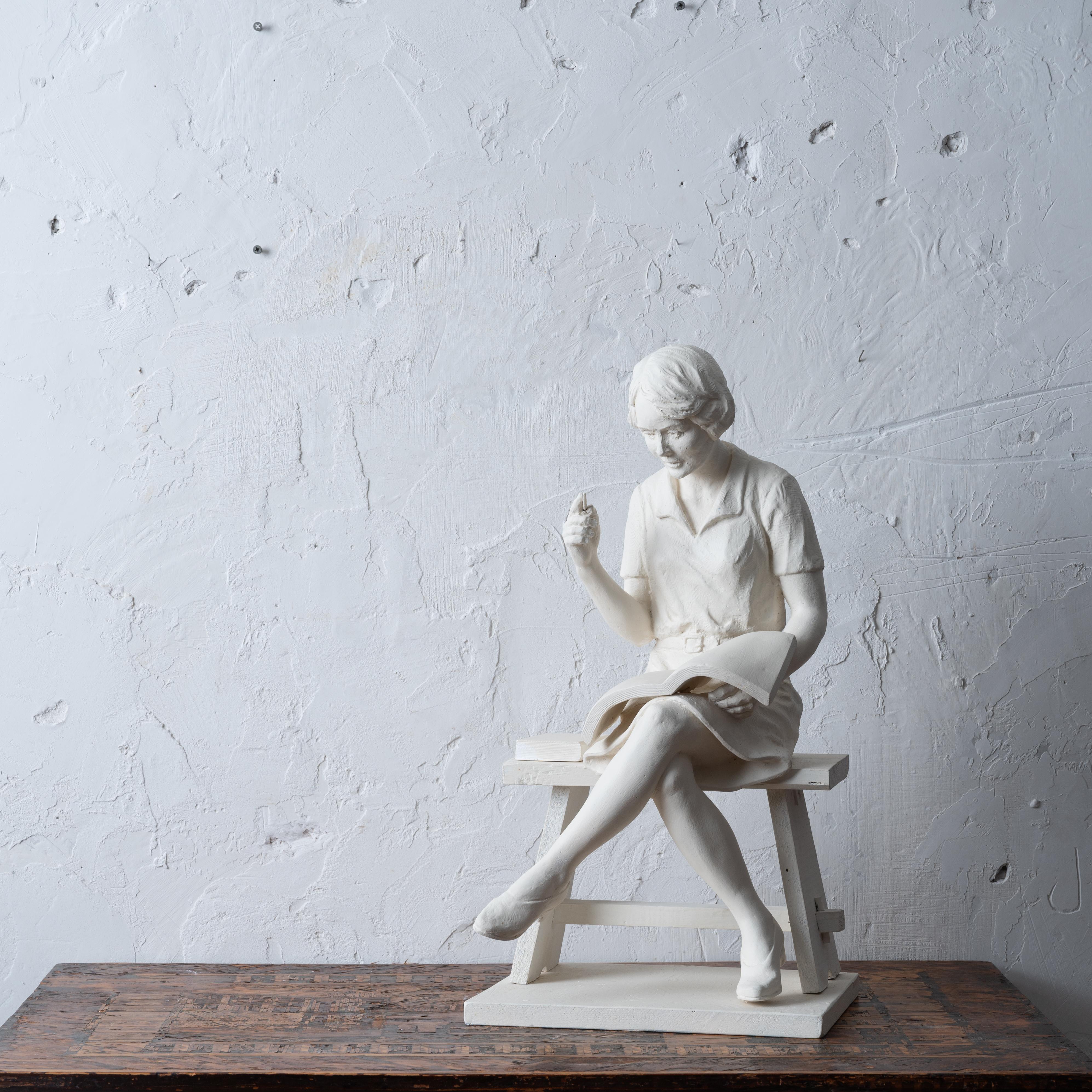 American Classical Margaret Mitchell Plaster Maquette by Rosario Russell Fiore For Sale