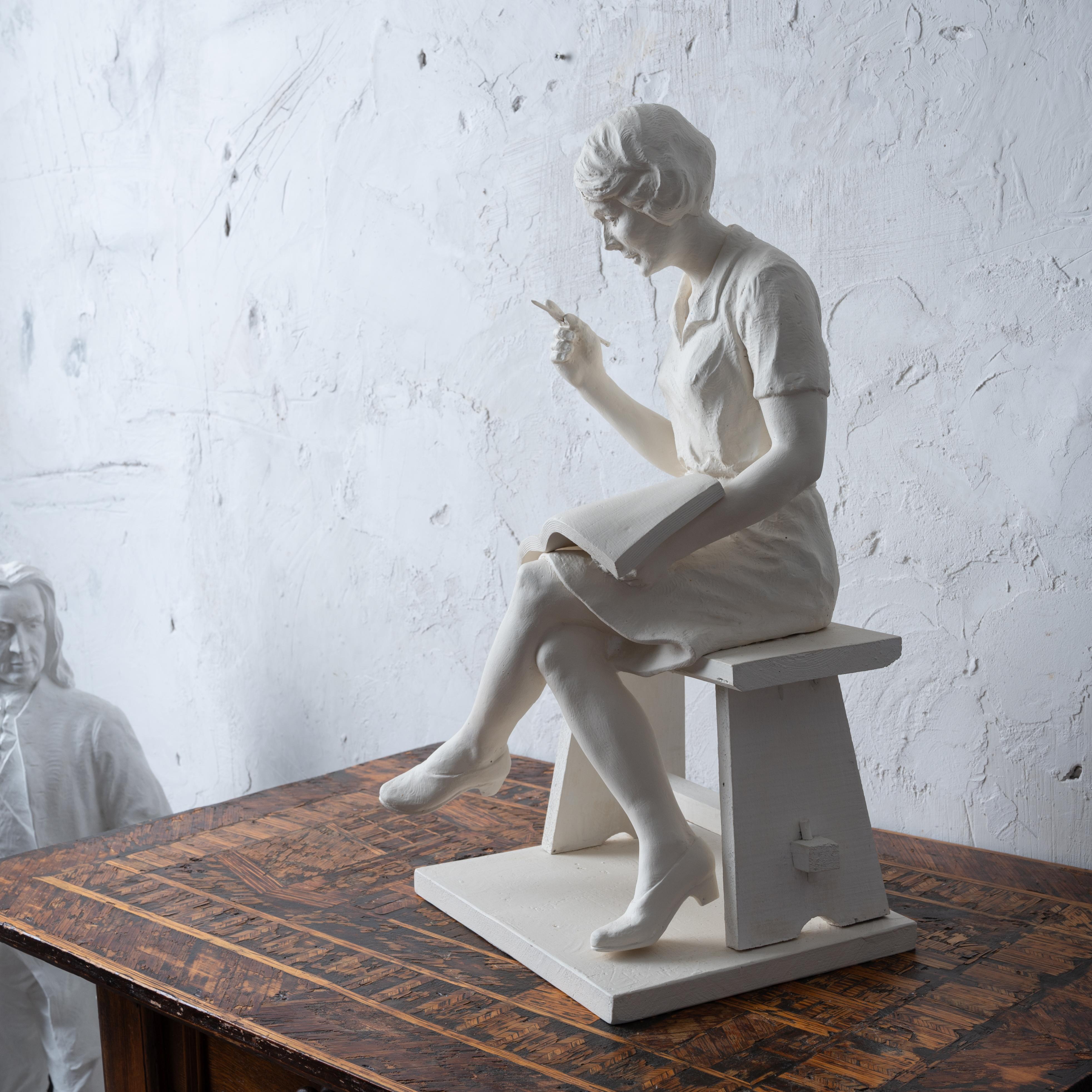 American Margaret Mitchell Plaster Maquette by Rosario Russell Fiore For Sale