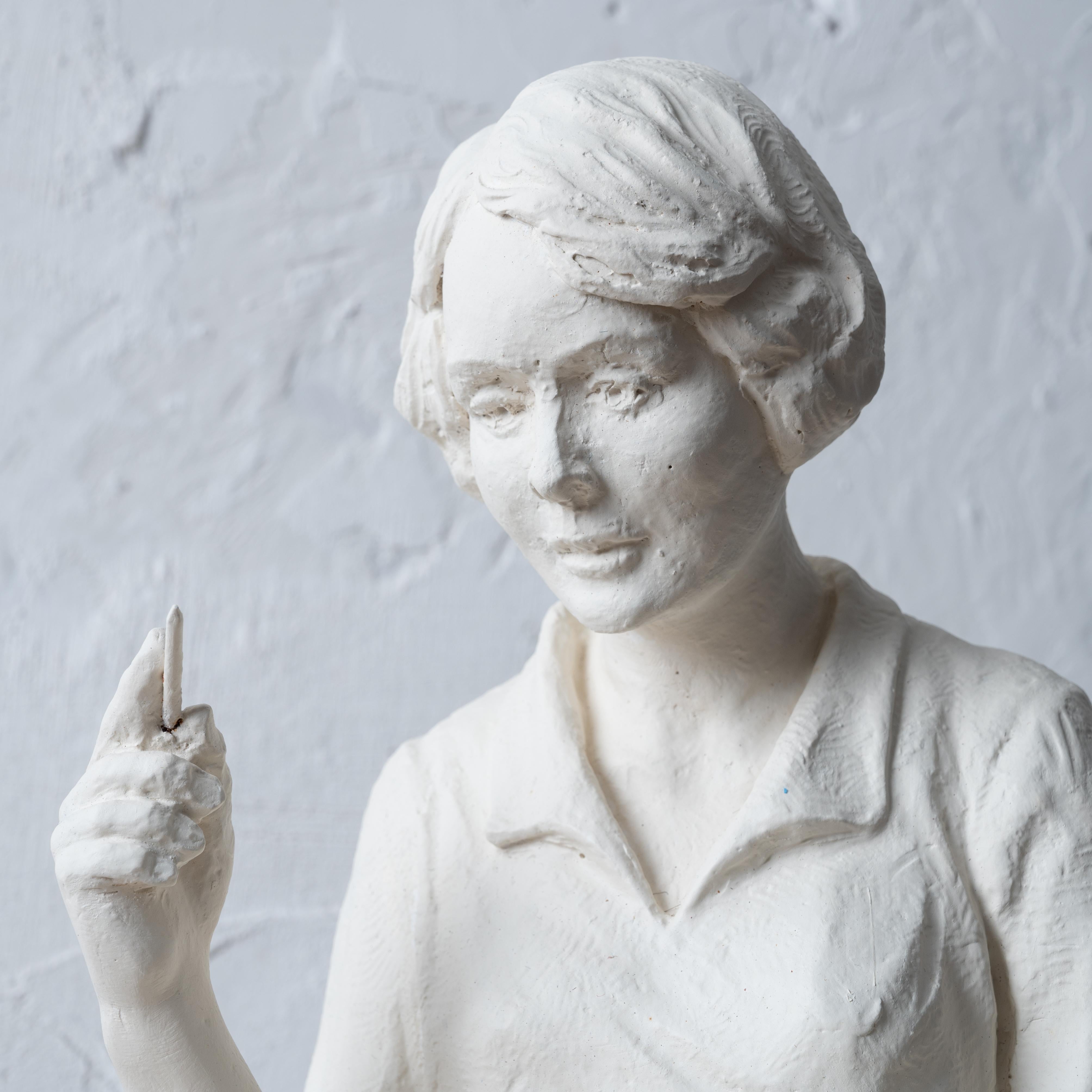 Margaret Mitchell Plaster Maquette by Rosario Russell Fiore For Sale 2