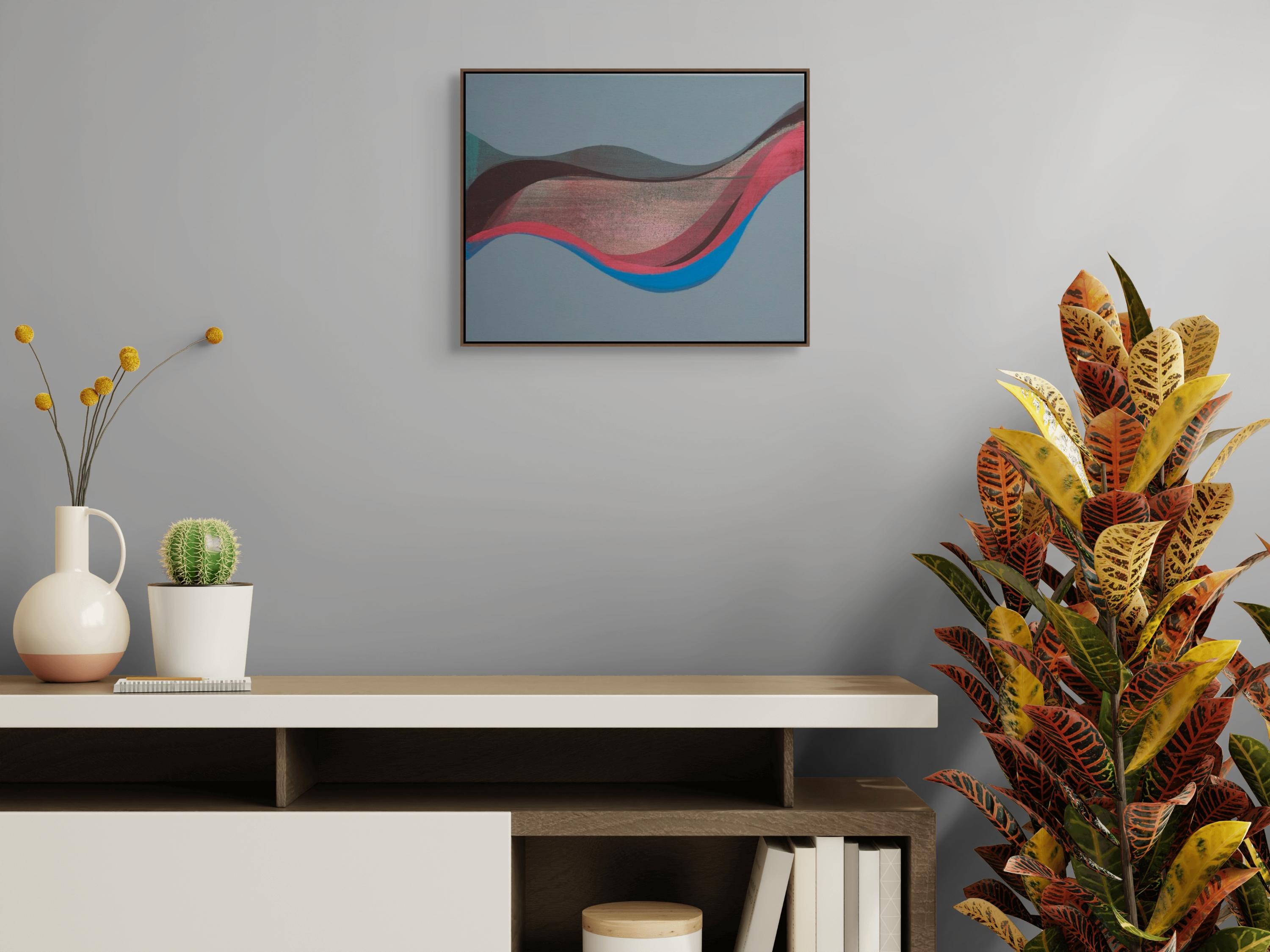 Leeway (Pittura astratta) - Painting di Margaret Neill