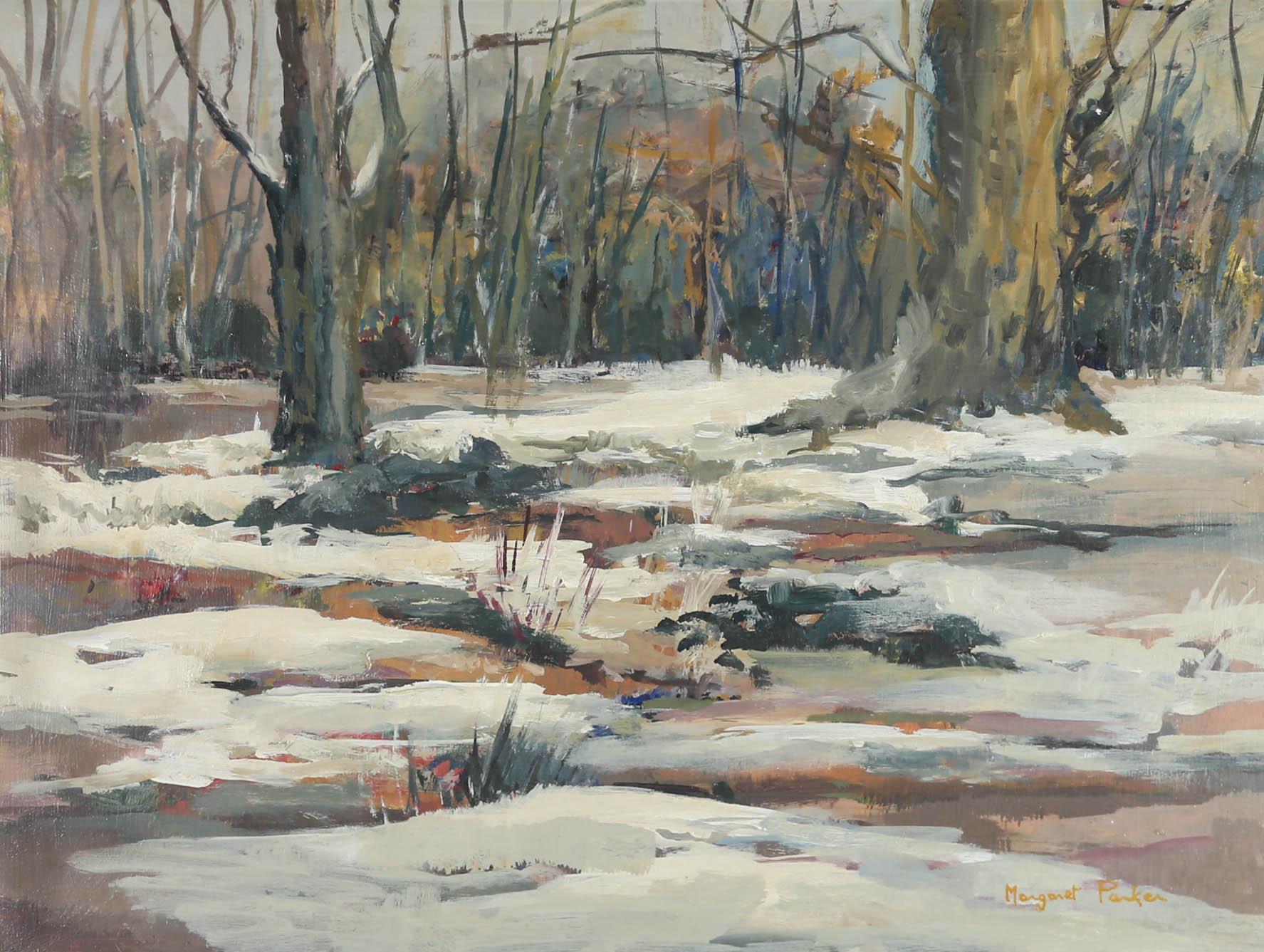 Margaret Parker (1925-2012) - 20th Century Oil, Thaw For Sale 1