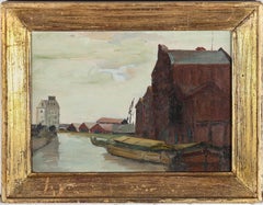 Margaret Parker (1925-2012) - Huile du milieu du 20e siècle, Hull de rivière