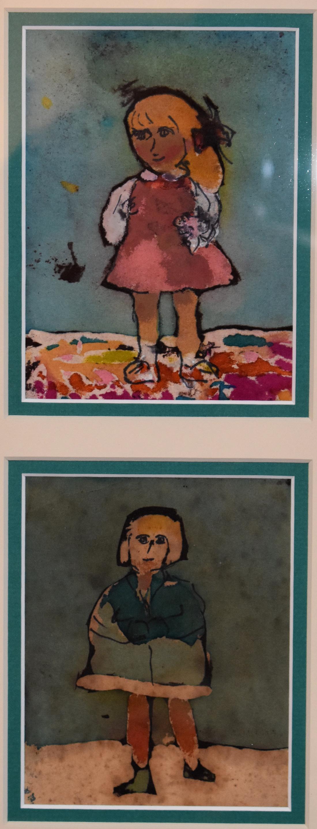 "Batik "Le ragazze - Mixed Media Art di Margaret Putnam