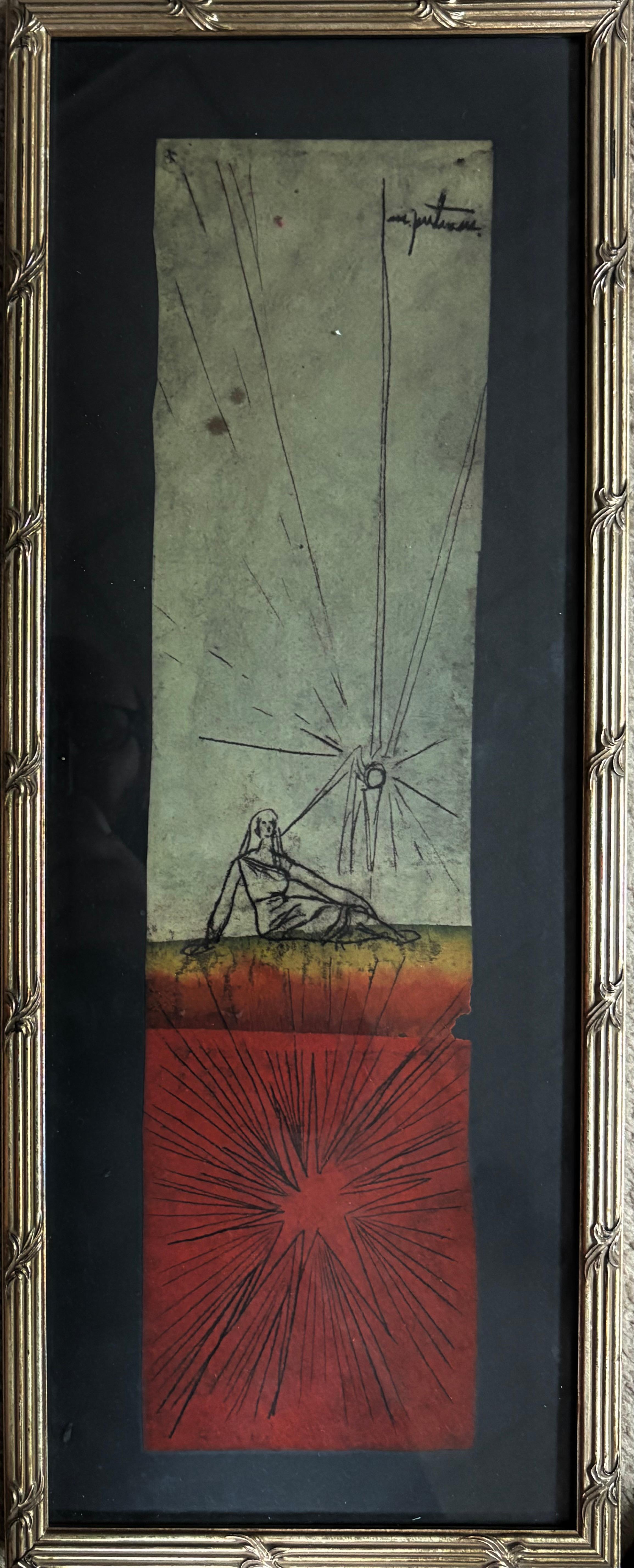 “Girl with star” - Painting by Margaret Putnam