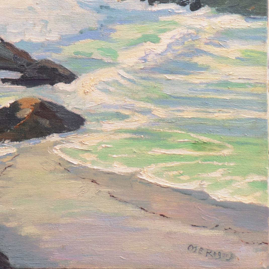 „Pacific Surf at Sunset“, Oakland Museum, Women Painters of the West, SWA, GGE (Impressionismus), Painting, von Margaret Rogers