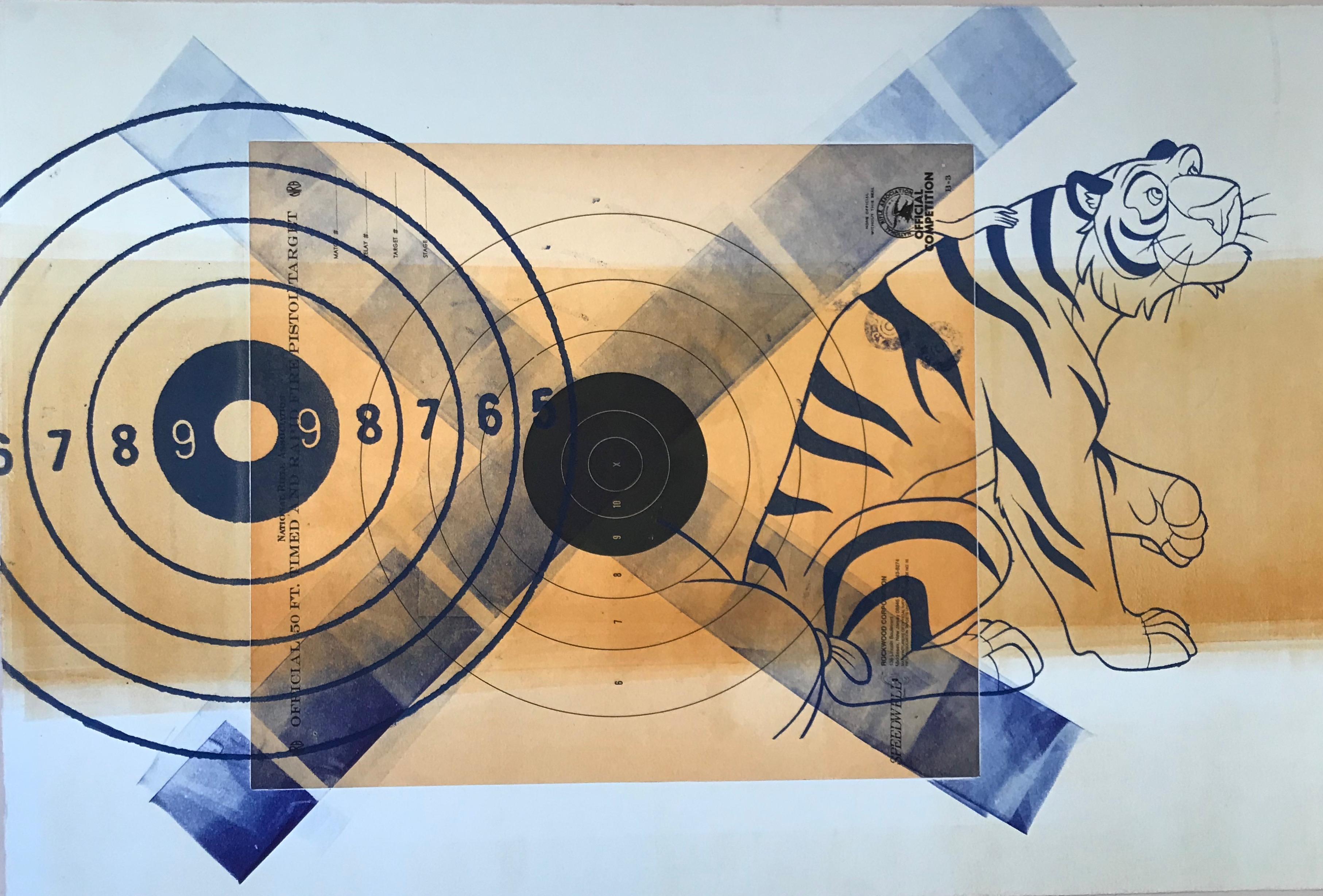 Margaret Roleke has created the sculpture “Pop,pop” specifically for the  Las Gravitas exhibition at ODETTA. The title refers both to the fun and colorful hues of the piece that pop and also to the “pop, pop “ noise produced by a gun. “Pop,pop”  is