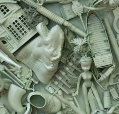 Margaret Roleke, Barbie Lives In A Police State, 2015, children's toys, wood