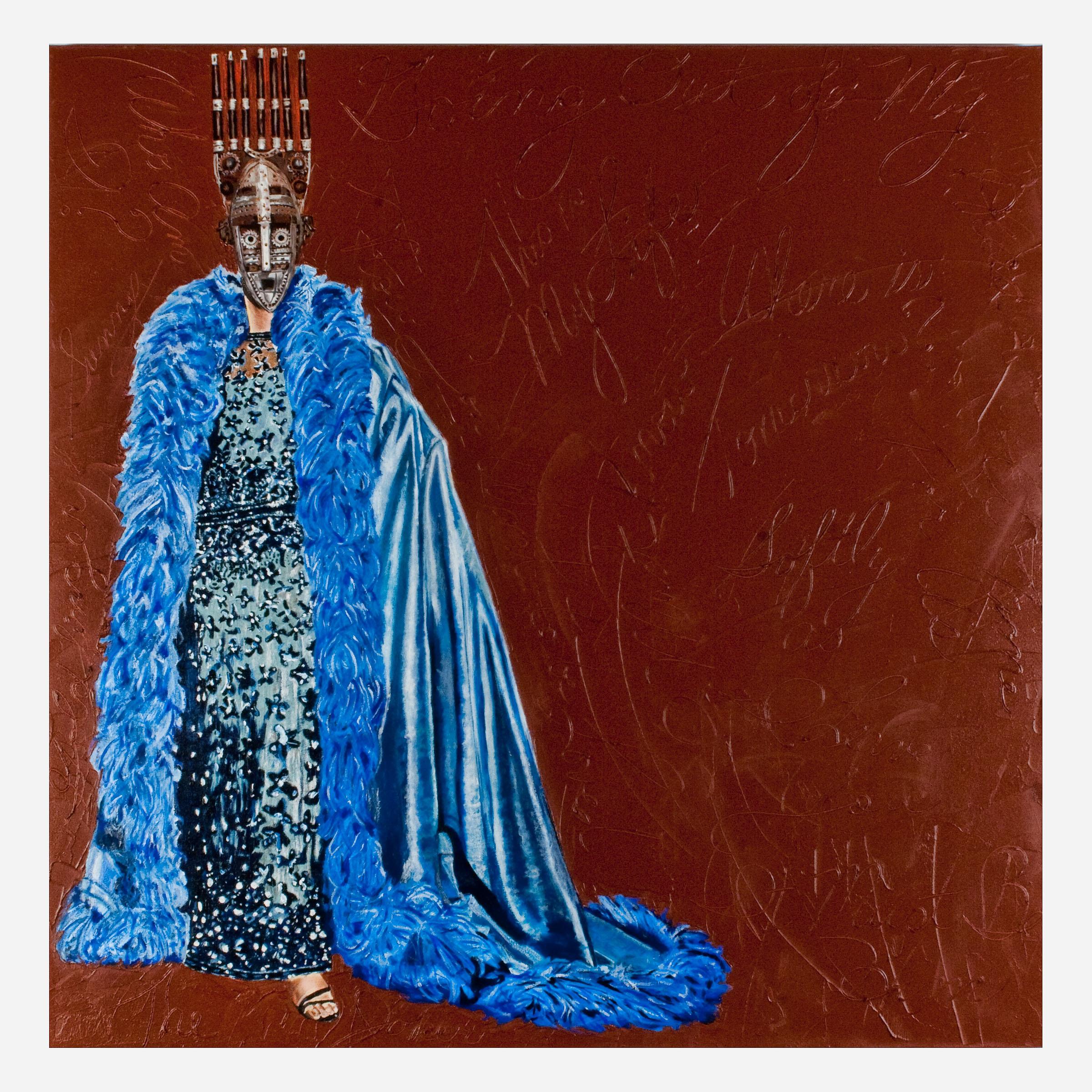 Margaret Rose Vendryes Figurative Painting – Malinke Shirley, afrikanische Diva