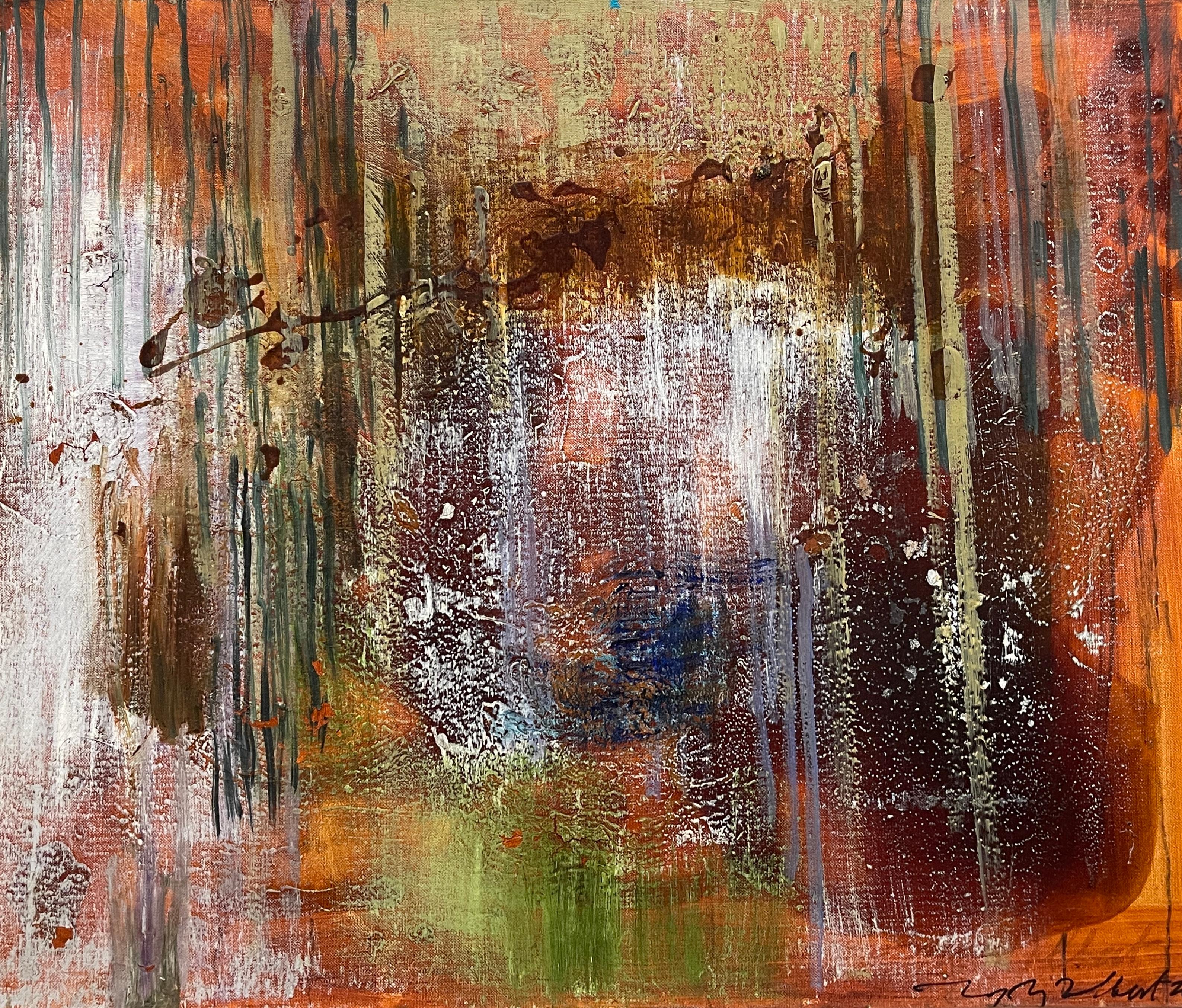 Margaret Ross Tolbert Abstract Painting - Burning Woods 2