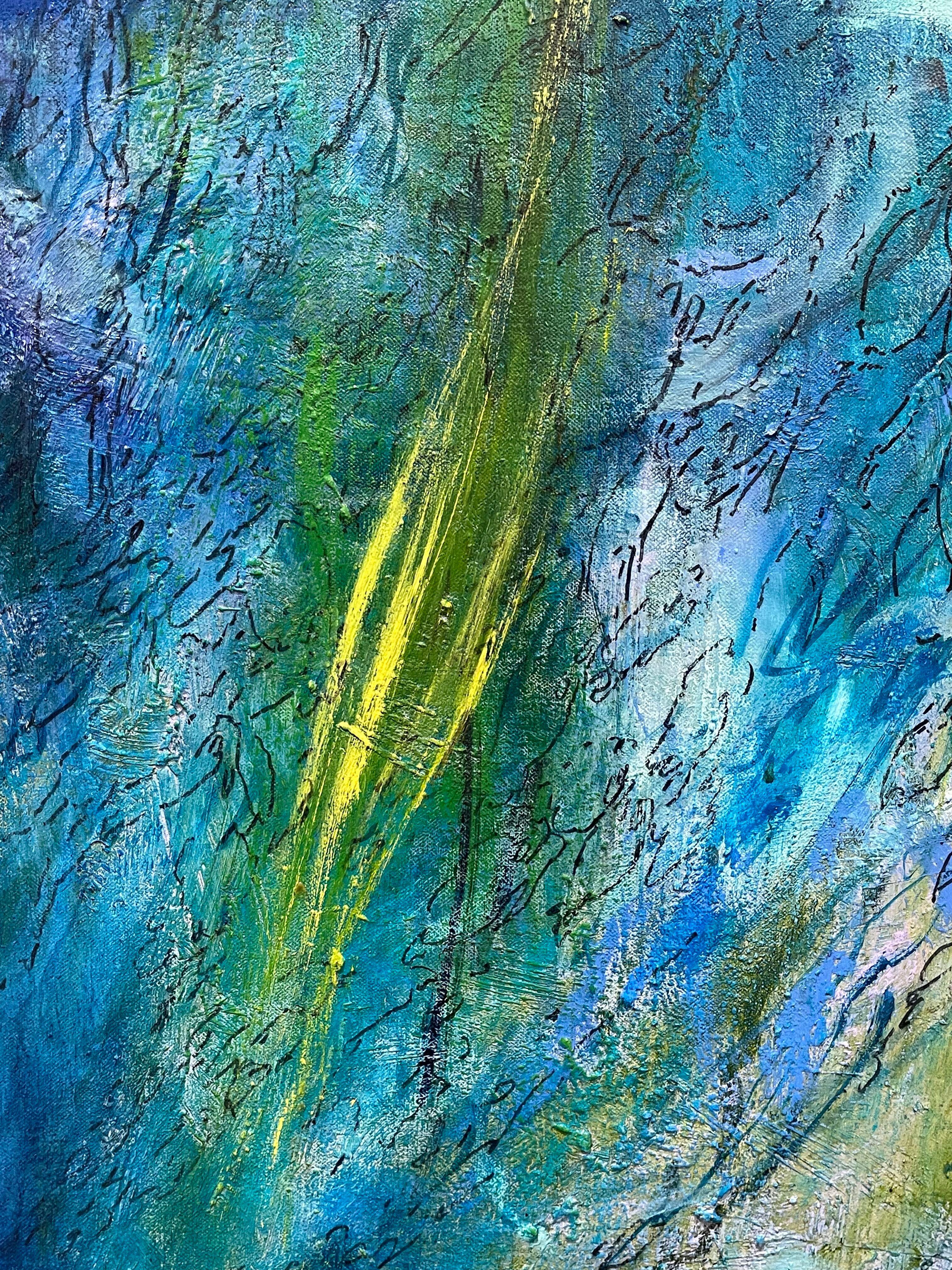 Wild Rice - Contemporary Painting by Margaret Ross Tolbert