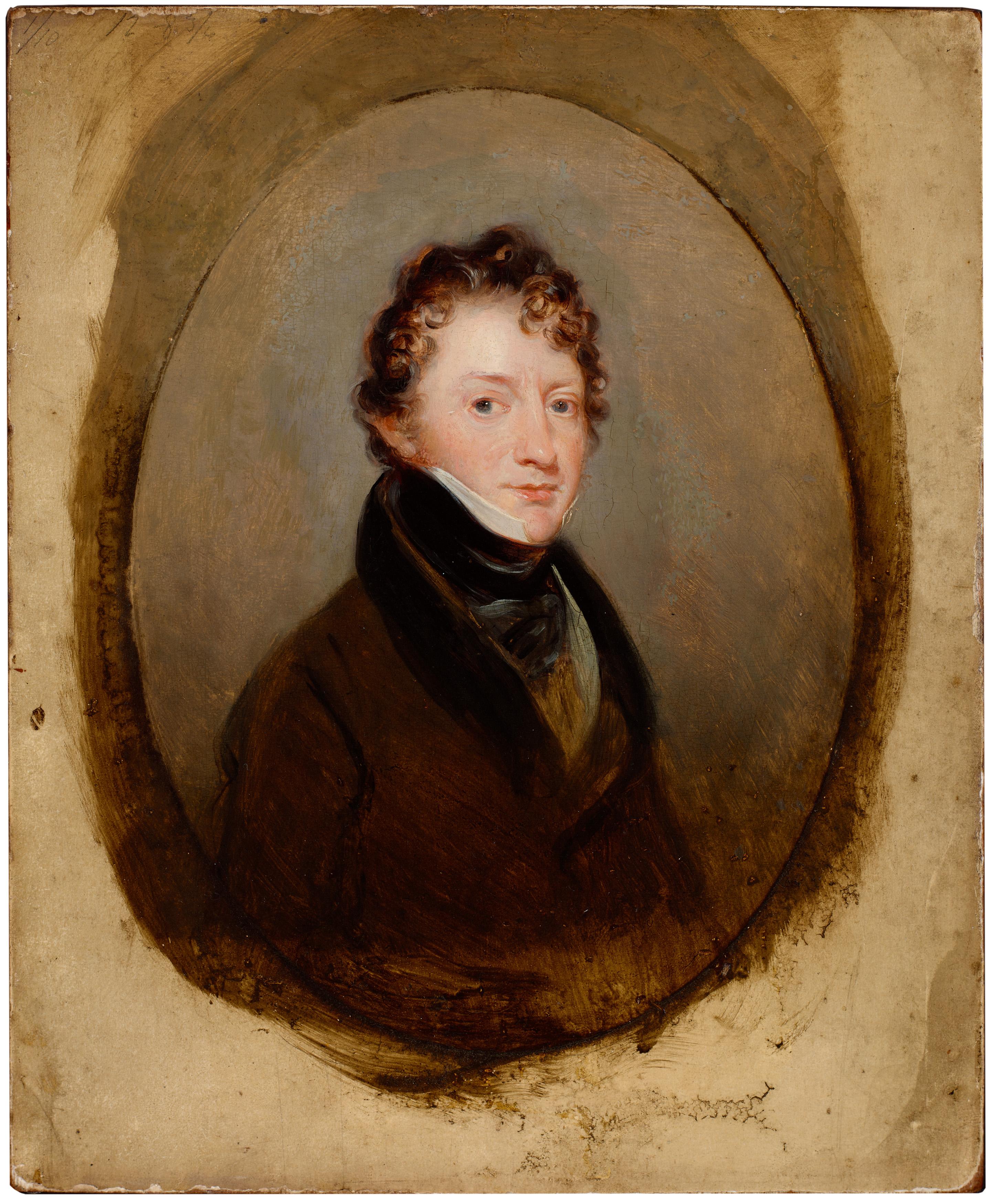 Portrait of John Manners later 7th Duke of Rutland - Painting by Margaret Sarah Carpenter