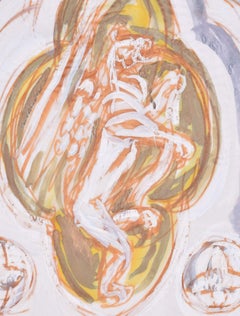 Emmanuel College, Cambridge Leone rampante dipinto da Margaret Souttar