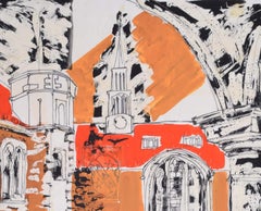 Magdalene College, Cambridge V painting by Margaret Souttar
