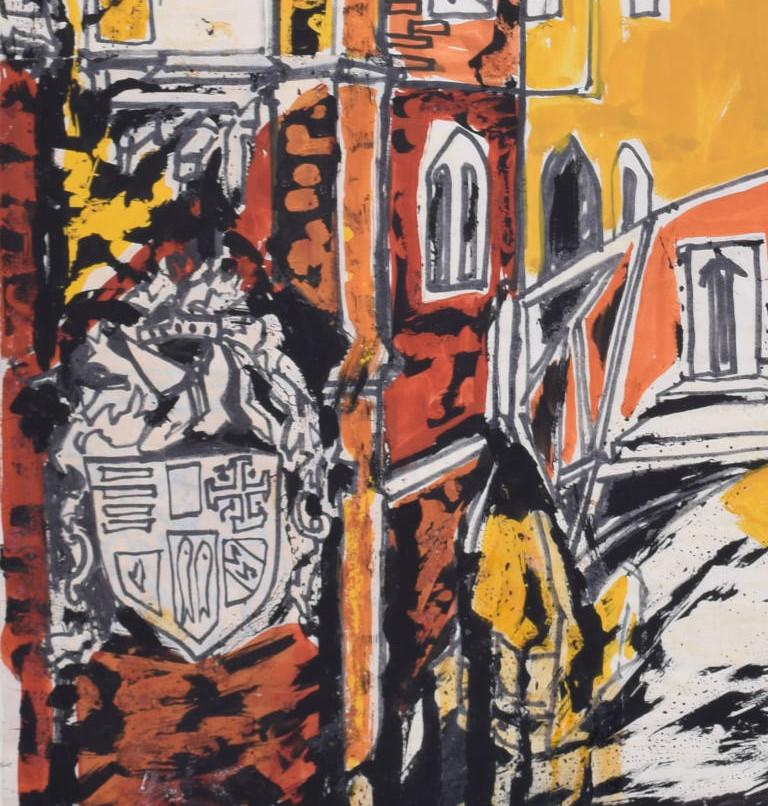 Queens' College, Cambridge II dipinto da Margaret Souttar in vendita 2