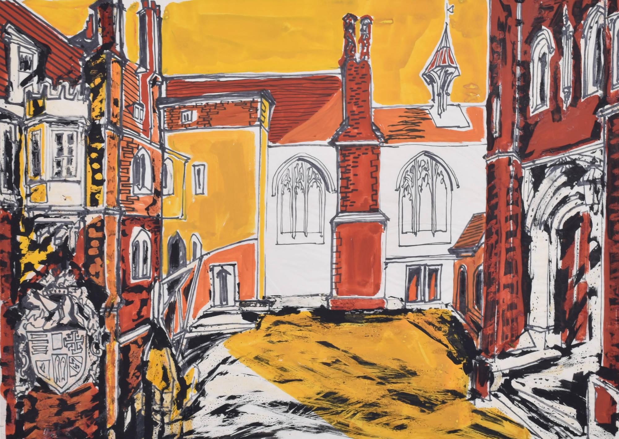 Queens' College, Cambridge II painting by Margaret Souttar