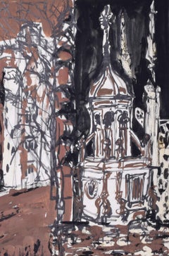 Selwyn College, Cambridge II painting by Margaret Souttar