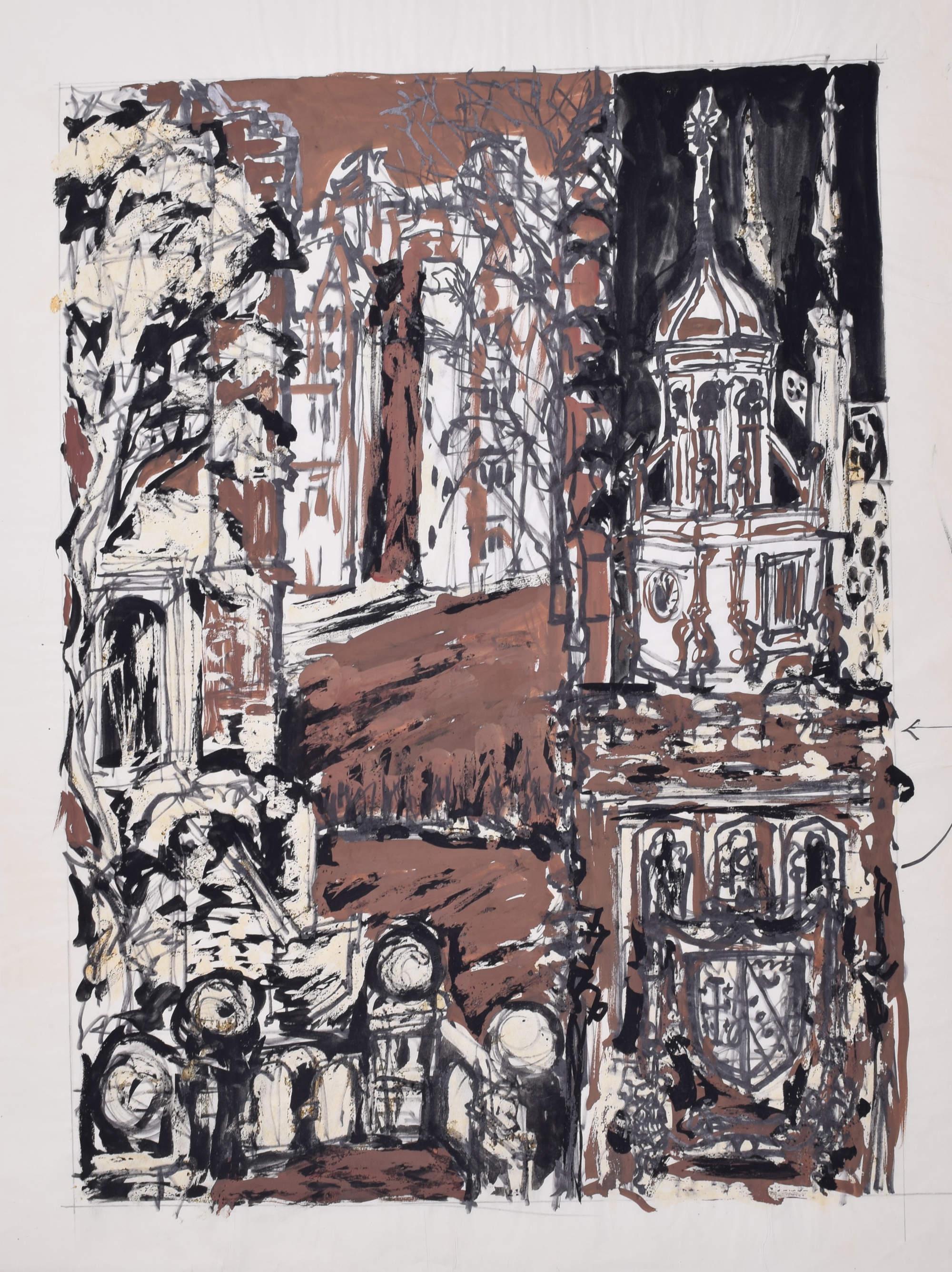 Selwyn College, Cambridge II dipinto di Margaret Souttar in vendita 5