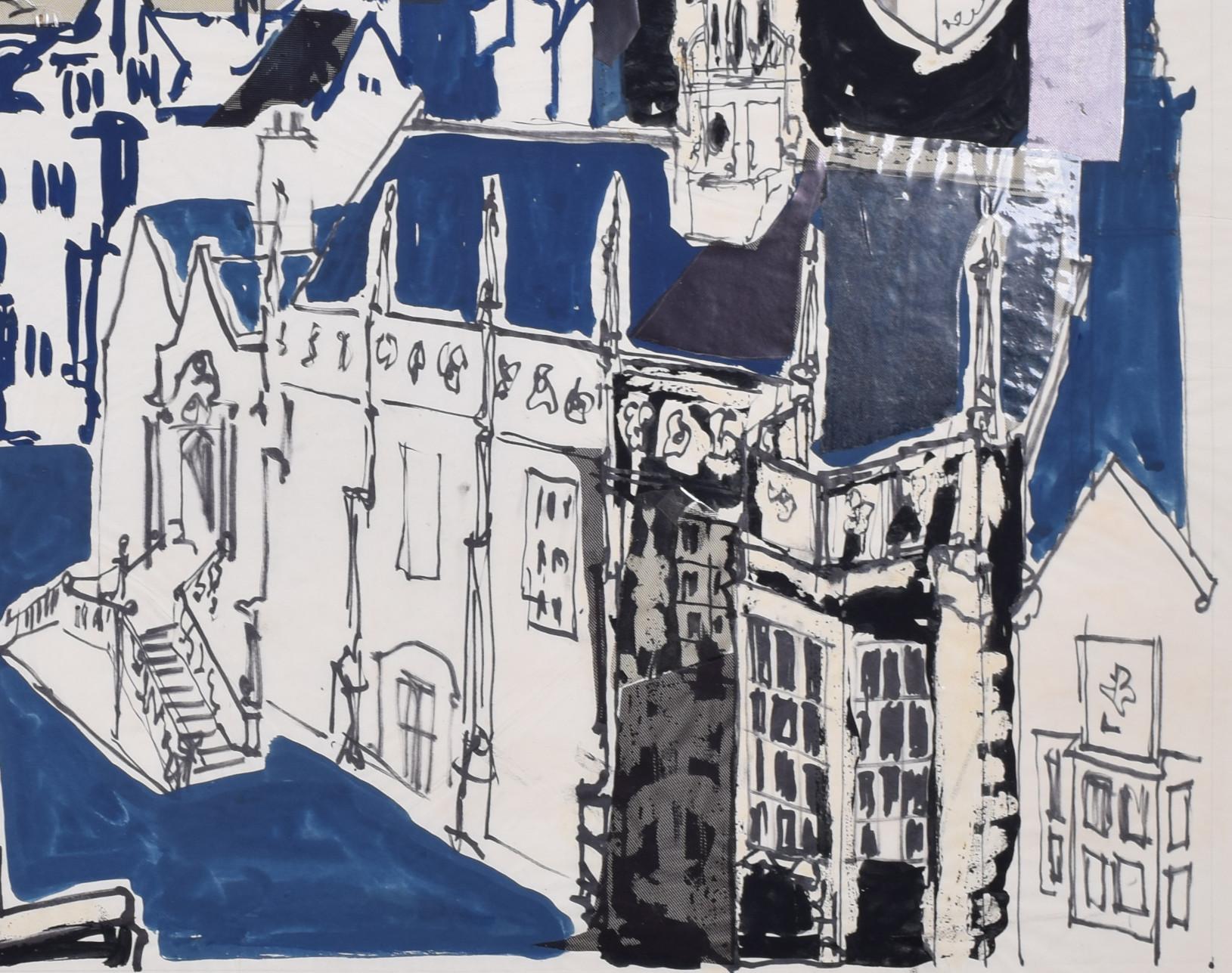 Selwyn College, Cambridge III pintura de Margaret Souttar en venta 3