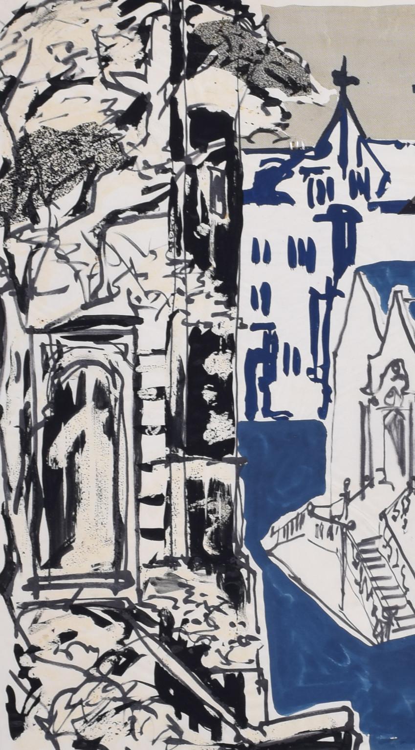 Selwyn College, Cambridge III pintura de Margaret Souttar en venta 4