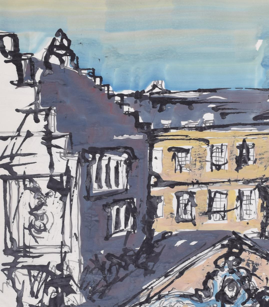 Trinity Hall, Cambridge II, Gemälde von Margaret Souttar im Angebot 2