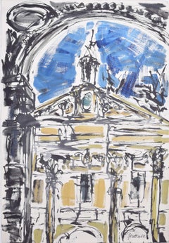 Emmanuel College, Cambridge dipinto da Margaret Souttar