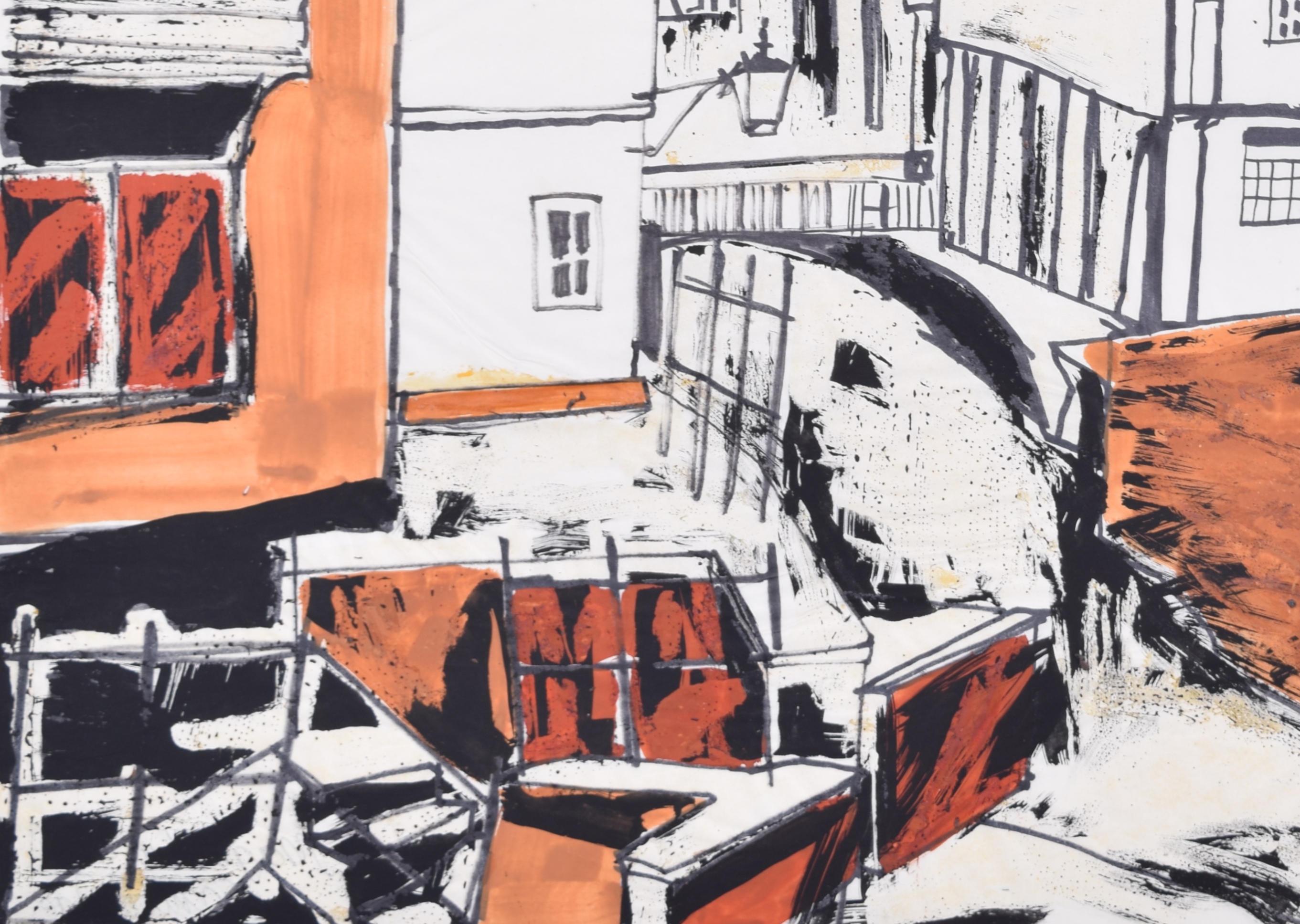 Peinture du Magdalene College, Cambridge II de Margaret Souttar en vente 2