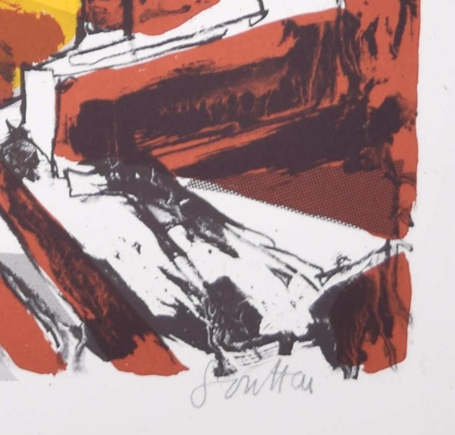 Queens' College, Cambridge litografía (firmada) de Margaret Souttar en venta 2