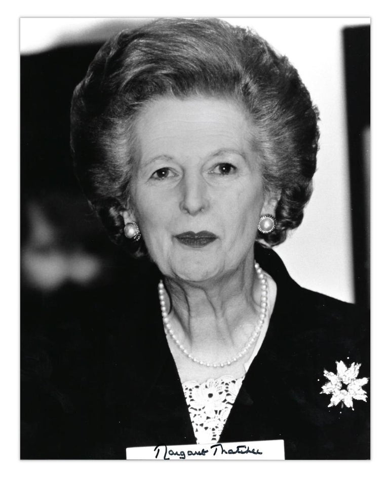 Margaret Thatcher Signed Photograph For Sale at 1stDibs