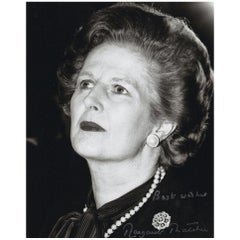 Retro Margaret Thatcher Signed Photograph