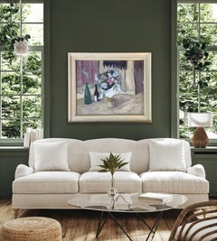 Impressionist Royal Academy Oil on Canvas Modern British Art Flowers Slade