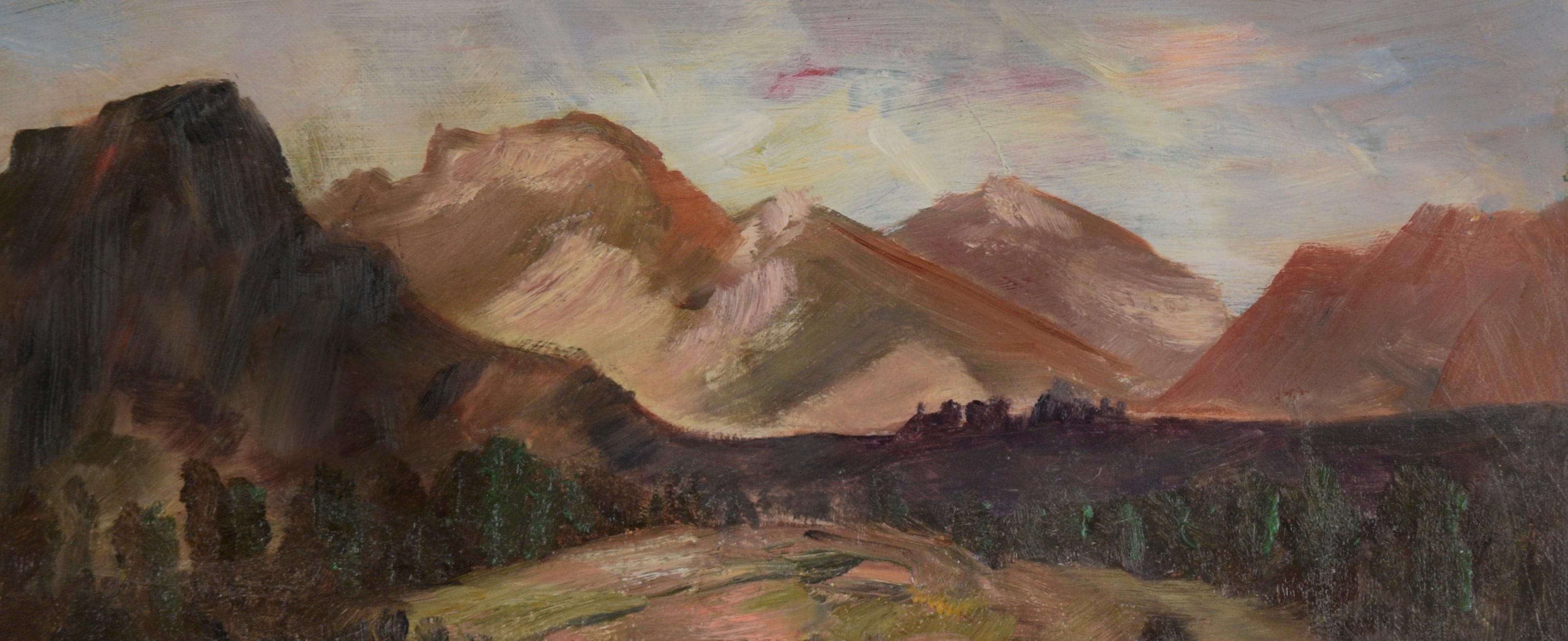 California Lake Landscape  - Painting by Margaret Ward