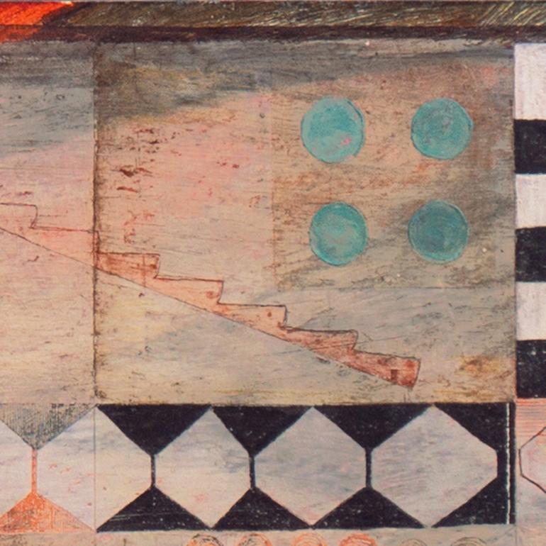 'Roofs of Ravello', Mid-Century Abstract, Harvard Fogg Museum, SFAA, Carmel, AIC For Sale 1