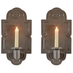 Margareta Hennix for Gustavsberg, Pair of Swedish Stoneware Wall Lights