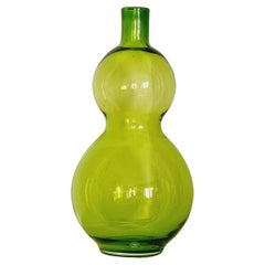 Retro Margareta Hennix, Large Glass Vase, Reijmyre Sweden Post-Modern