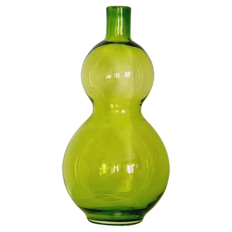 Margareta Hennix, large glass vase, Reijmyre Sweden PostModern For