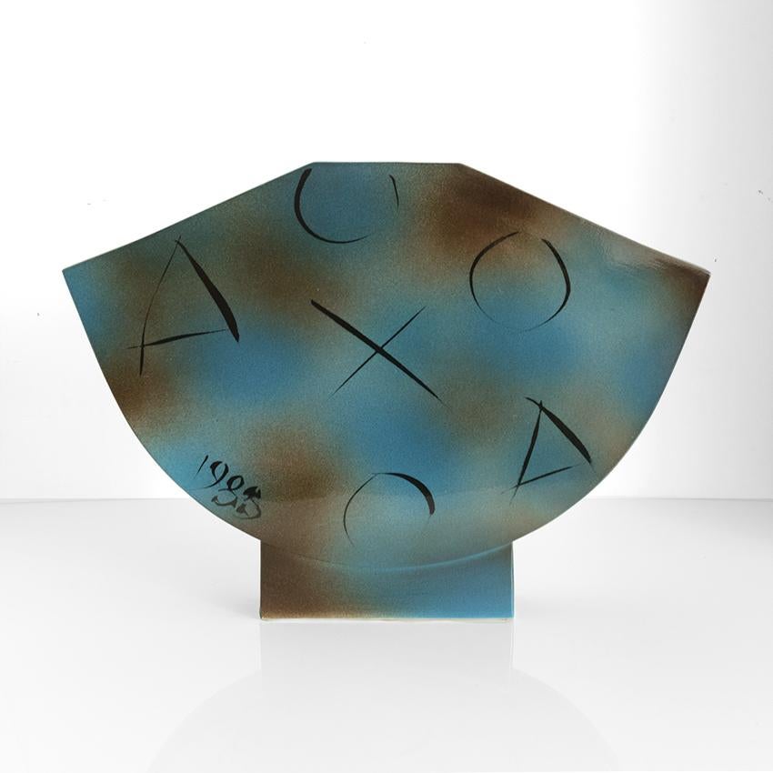 Fine XX secolo Margareta Hennix Vaso unico Studio A Gustavsberg firmato 1988 in vendita