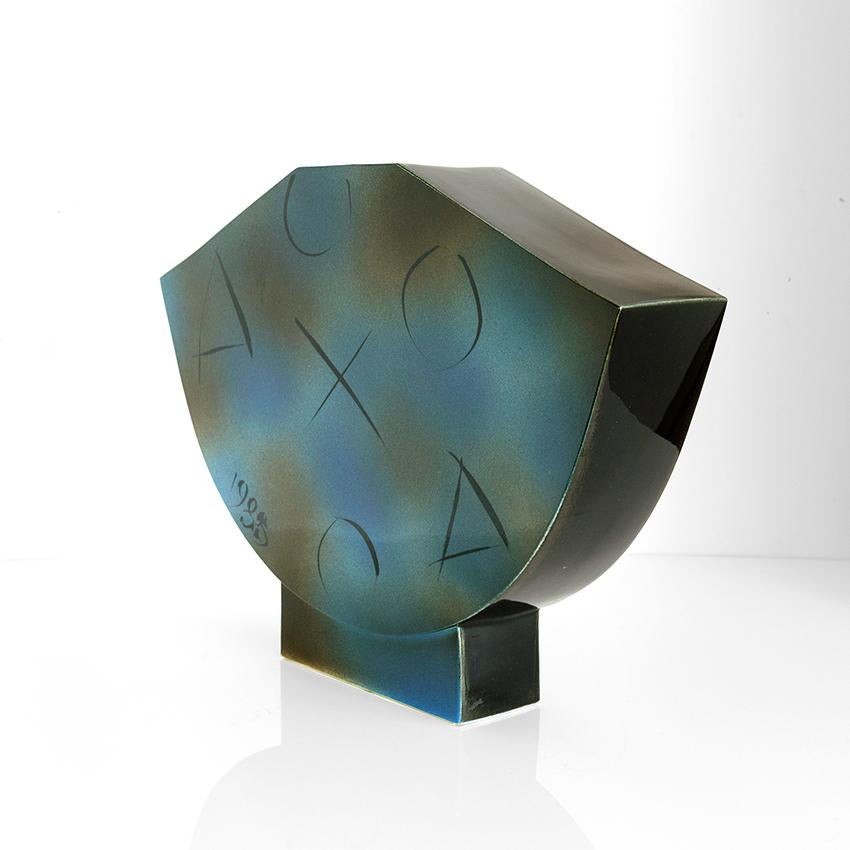 Ceramica Margareta Hennix Vaso unico Studio A Gustavsberg firmato 1988 in vendita
