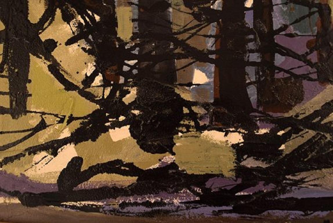 Margareta Sandberg-Hög, artista sueca, Óleo sobre tabla, años 60 en Bueno estado para la venta en Copenhagen, DK