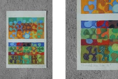 Mixed Media on Paper, Scandinavian Modern, Signed, 1978, 34x24 cm