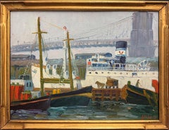 "The Ordell, Brooklyn Bridge" Margaretha E. Albers, New York Urban Cityscape