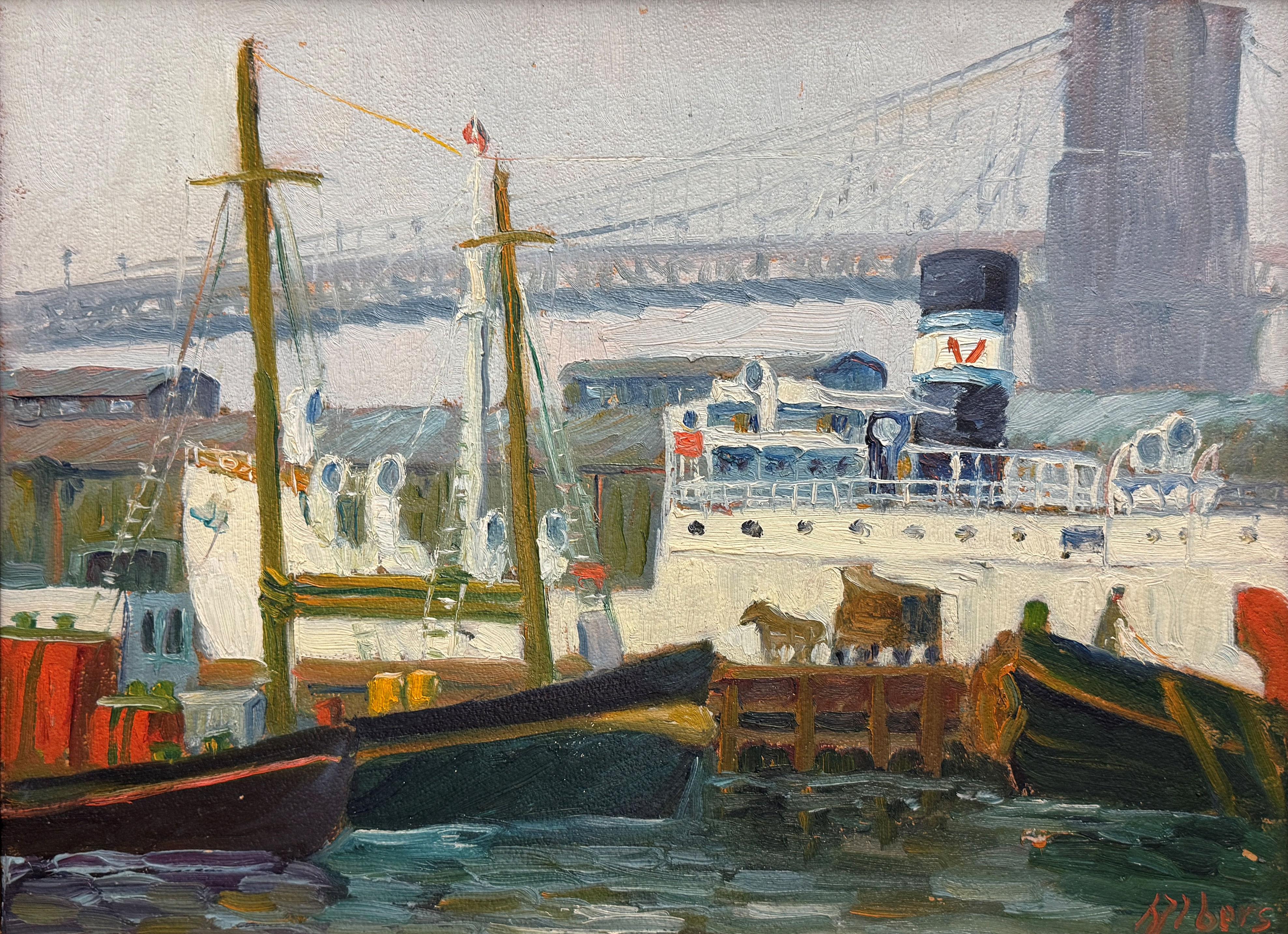 „The Ordell, Brooklyn Bridge“ Margaretha E. Albers, New York Urban Cityscape