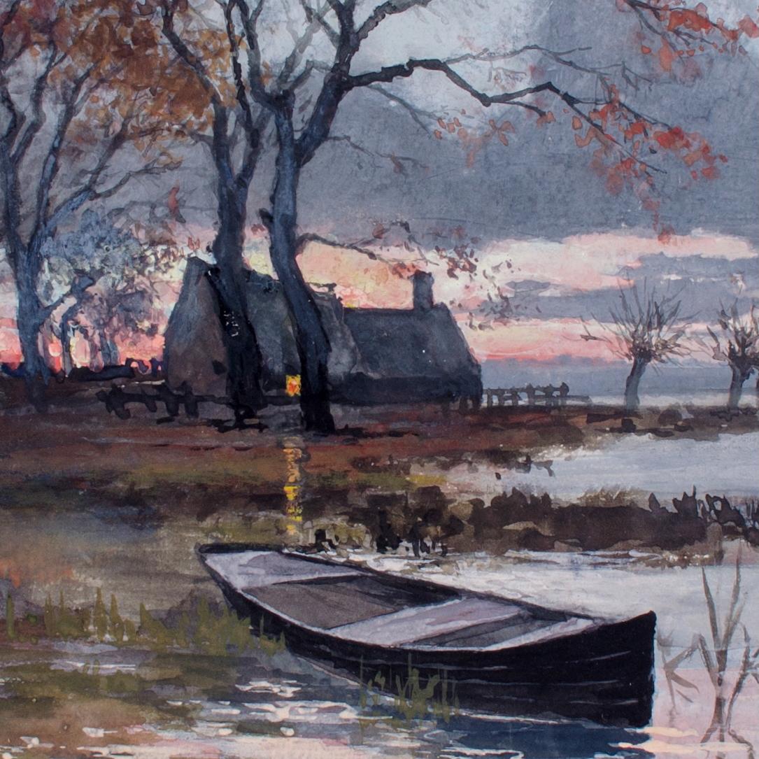 Margarethe Schönermark - Deutsche Landschaftsaquarellmalerei, 1900 (Frühes 20. Jahrhundert) im Angebot