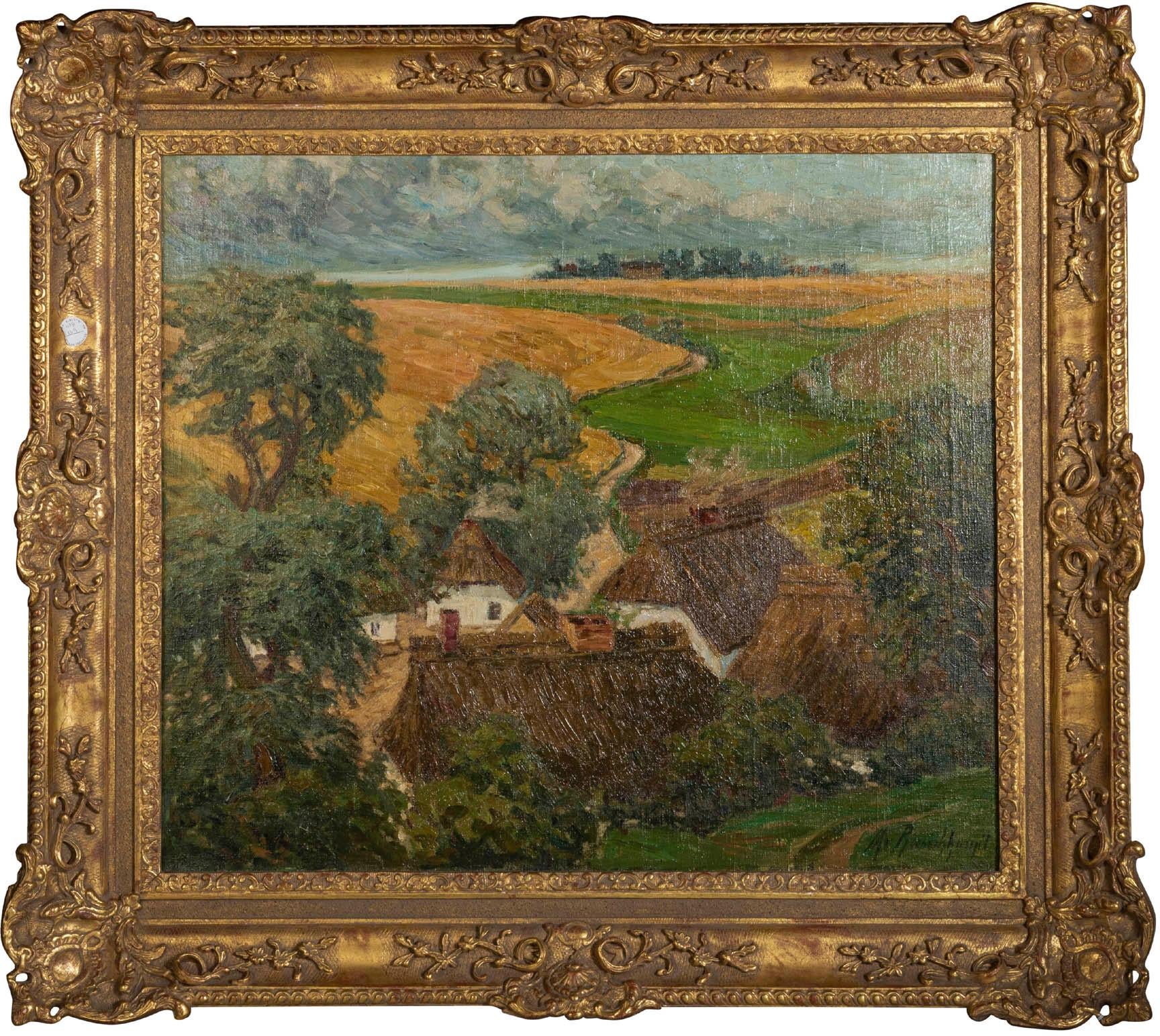 Margarethe Von Rauchhaupt (XX)
Oil on Canvas
Bears signature lower right: M Rauchhaupt
and frame stamped:
E.W. WENDT
Sudbury picture frames
Size with frame:
Height 33.5 in. (85.09 cm.), Width 38.12 in. (96.82 cm.)
Canvas Sight Size
Height