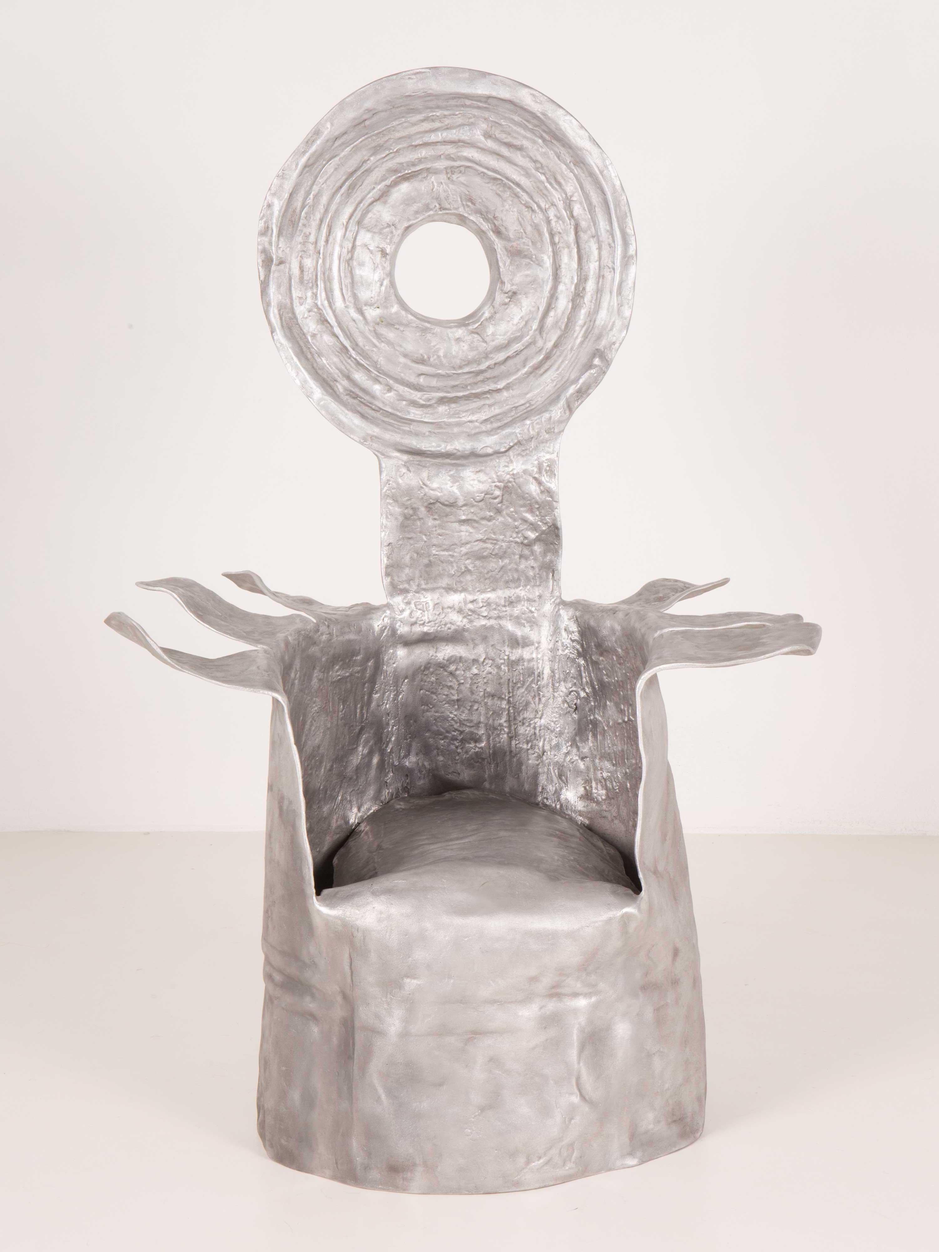 Mid-Century Modern Margarita Aluminium Armchair by Roberto Matta Paradisoterrestre Edition For Sale