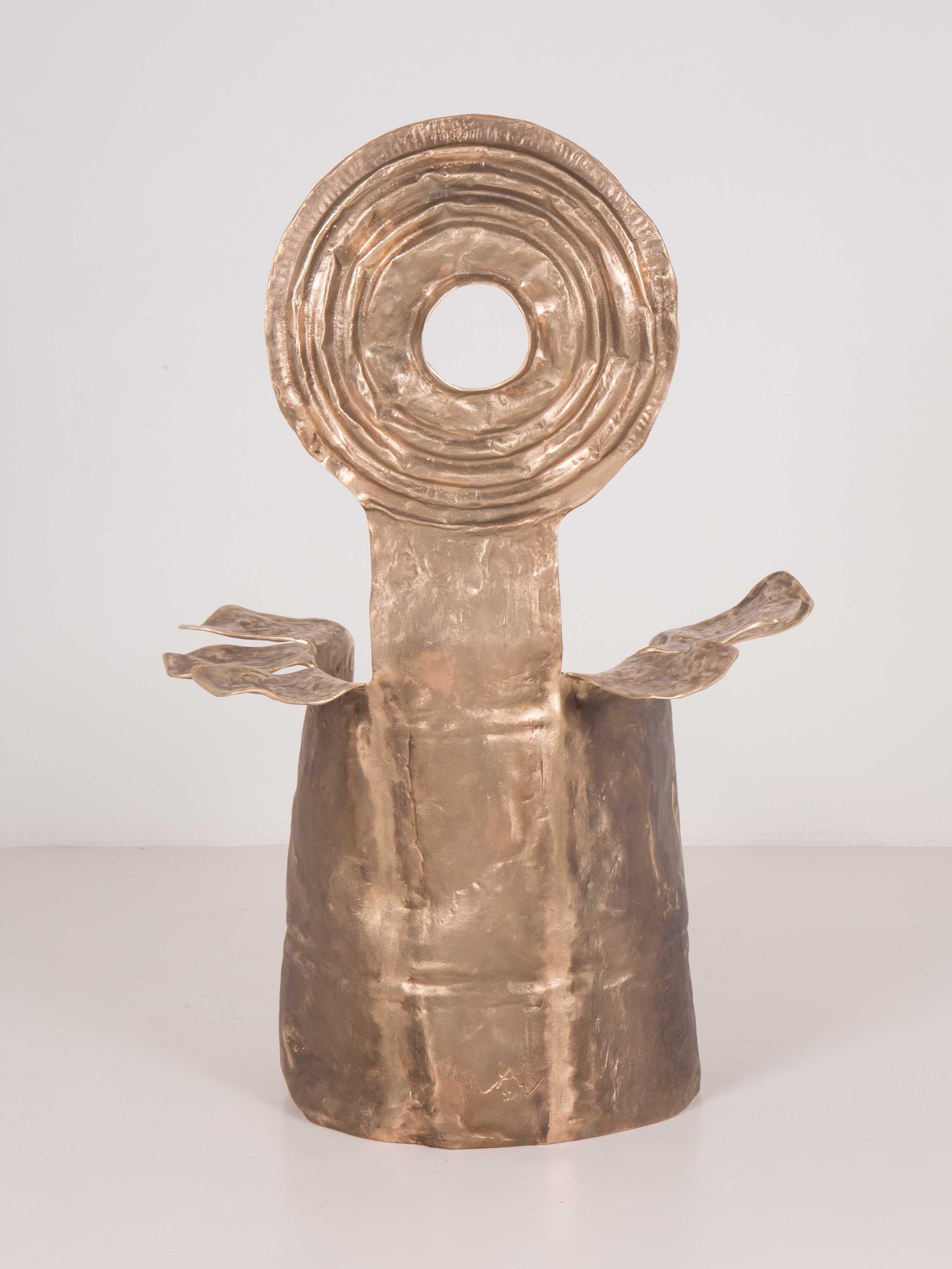 Margarita Bronze Armchair by Roberto Matta Paradisoterrestre Edition In New Condition For Sale In Ozzano Dell'emilia, IT