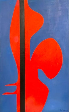 Large Bold Abstract Expressionist Painting Margarita Gibbons Met Opera Ballet