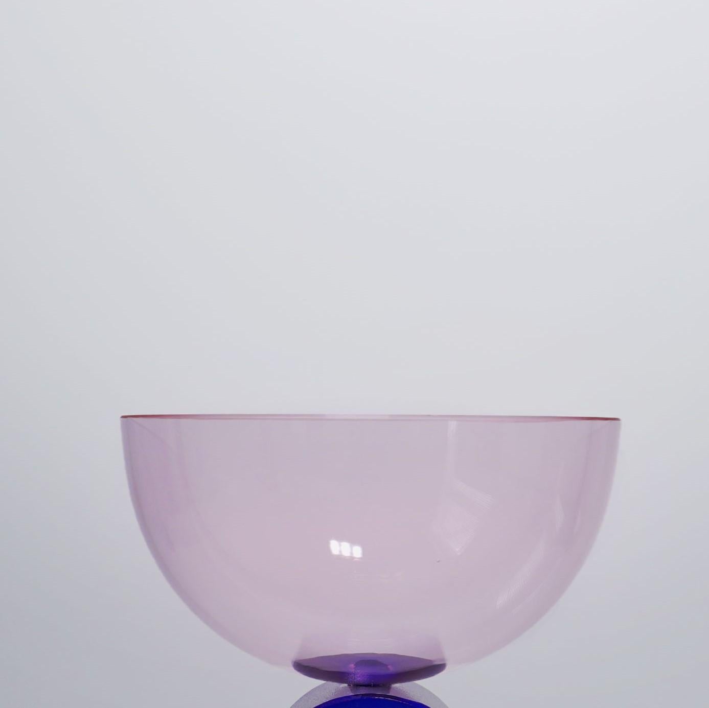 Post-Modern Margarita Glass by Kickie Chudikova For Sale