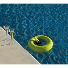 Porte-bouteilles flottantes Margarita vert citron de Valerio Sommella